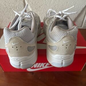 Nike Women's Cream and White Sneakers